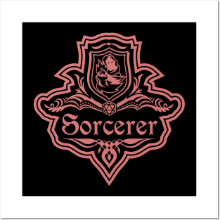 D&D Sorcerer 1 Color Emblem Posters and Art